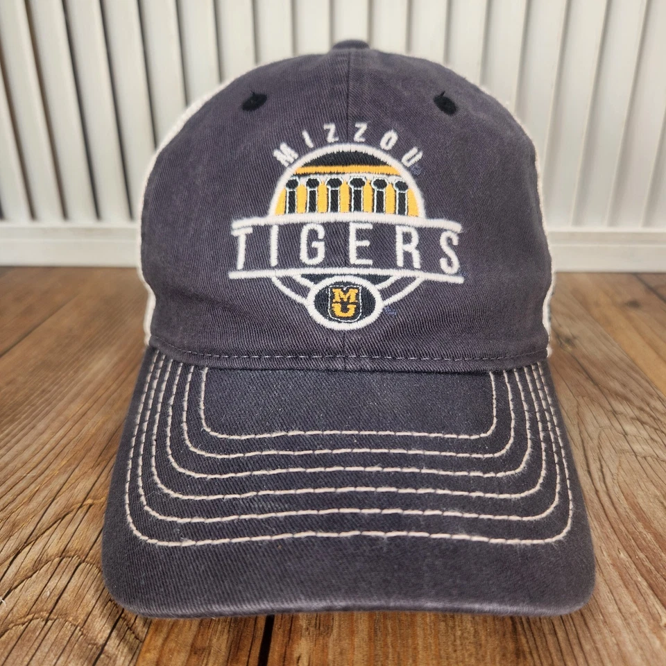 Gorra de camión Missouri Mizzou Tigers Zephyr Z Snapback azul lona malla universidad Foto 2 de 4