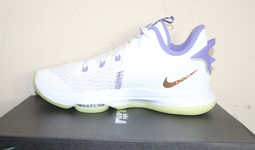 Size 11 - Nike LeBron Witness 5 Summit White Metallic Bronze  display picture 1