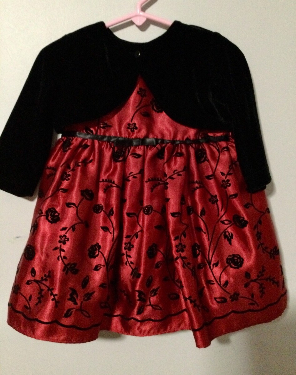 Baby Girl Fancy Red Black Special