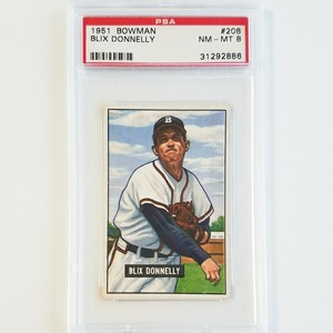 1951 Bowman #208 Blix Donnelly PSA 8 NM-MT Boston Braves  eBay