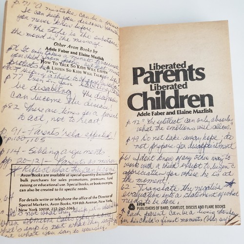 Lot of 7 Parenting Books Liberated Parents Liberated Children Adele Faber - Picture 15 of 24