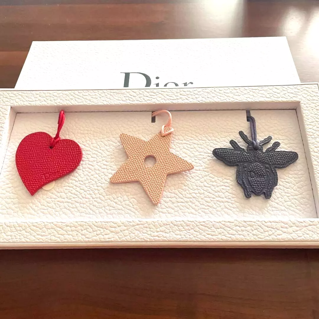 Leather top bag charm