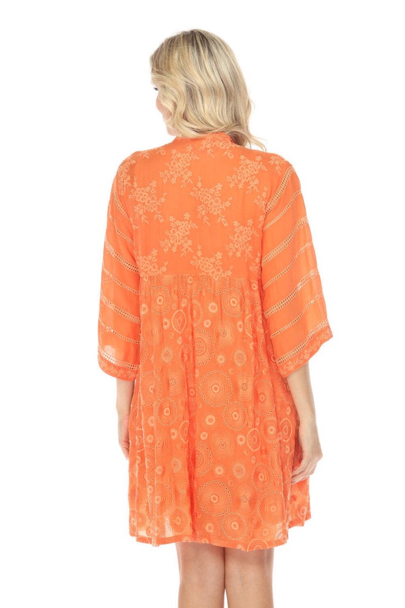 Johnny Was Bubbles Winnie Embroidered Shirt Dress Boho Chic Johnny Was Bubbles Winnie Embroidered Shirt Dress Boho Chic