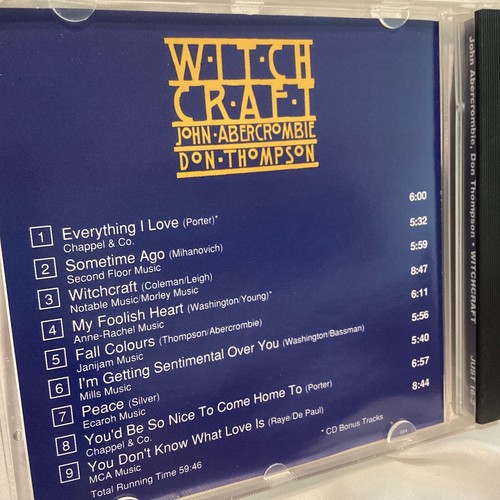 Witchcraft by Abercrombie, John & Thompson, Don (CD, 1991) JUST 16-2 Bonus Track - Picture 3 of 4