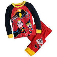 Disney Store Incredibles size 8 Medium Sleepwear Boys New 2 Piece Pajamas Set