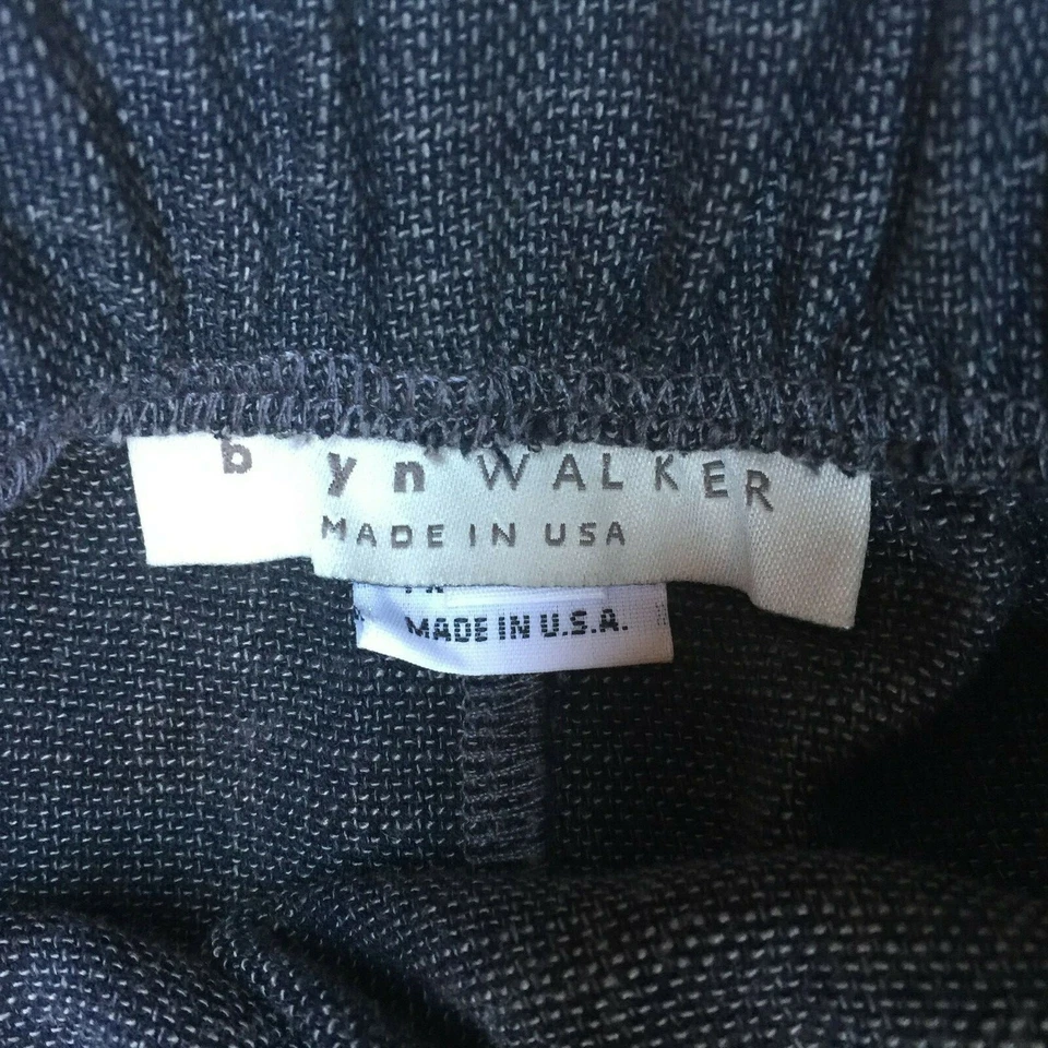 Falda midi Bryn Walker para mujer cintura elástica cambray línea A XS gris informal Foto 4 de 4