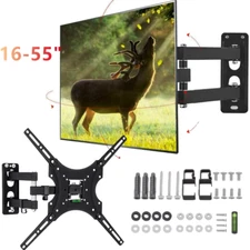 TV Wall Bracket Mount Swing Arm Tilt Swivel 16" 22" 24" 32" 40" 43" 50" 55"LED