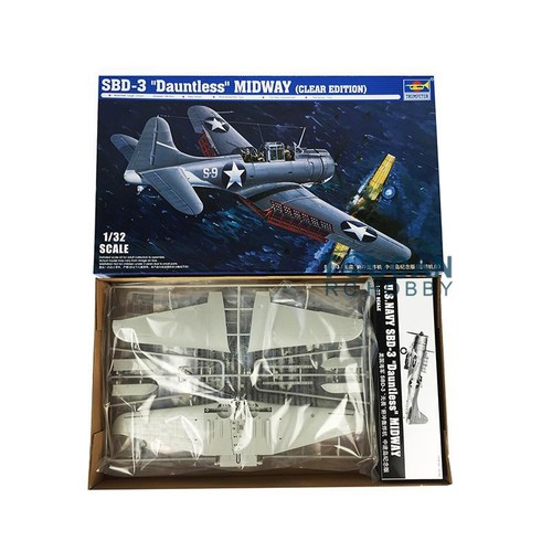 Trumpeter 1/32 Scale U.S. Navy SBD-3 'Dauntless' Midway Plastic Model Kit 02244