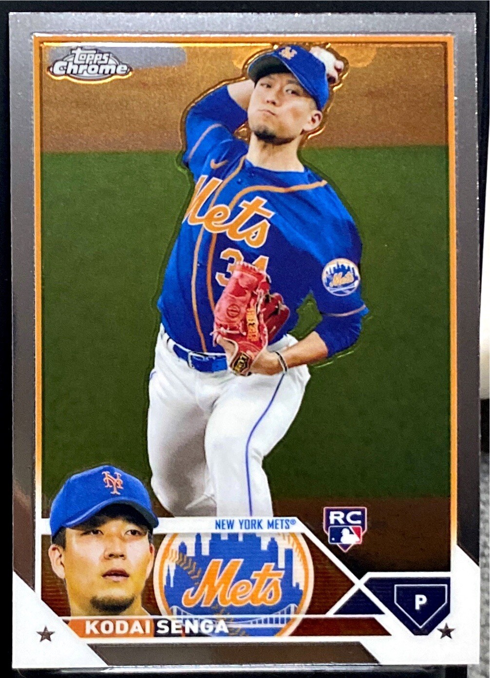 2023 Topps Chrome RC #217 Kodai Senga Mets Baseball Card