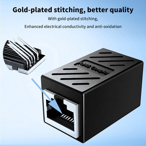 RJ45 Connector Network Extender Female To Female Ethernet Adapter Gigabit - Afbeelding 12 van 16