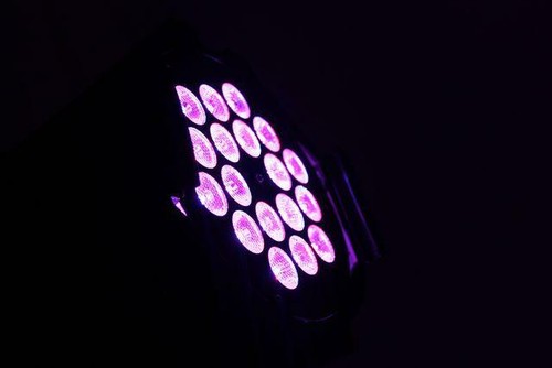 WE'LITE FL162 TCL High Power FARO SPOT PAR 64 dmx 18 LED TCL 3W effetto luce DJ - Foto 5 di 6
