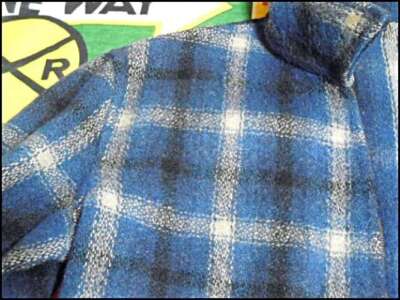 Sportclad 1930s 1940s Vintage Wool Sport Jacket Ombre Check Men's