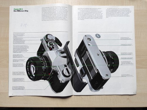 Canon Reflex Prospekt Katalog 1979 1980 - Bild 3 von 4