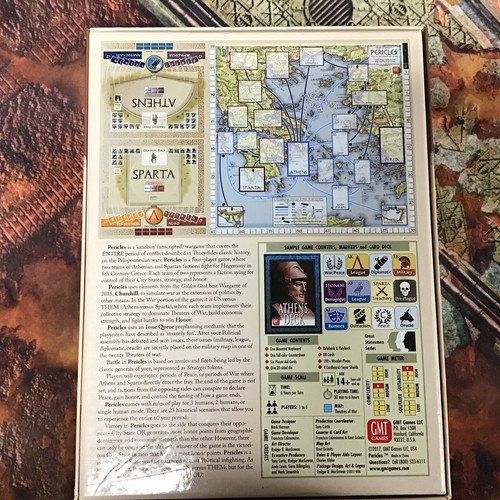 Pericles: The Peloponnesian Wars (open, unpunched) GMT Games - Picture 2 of 2