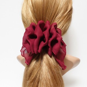 Chiffon Ruffle Flower Hair Barrette Woman Hair Accessory Ebay