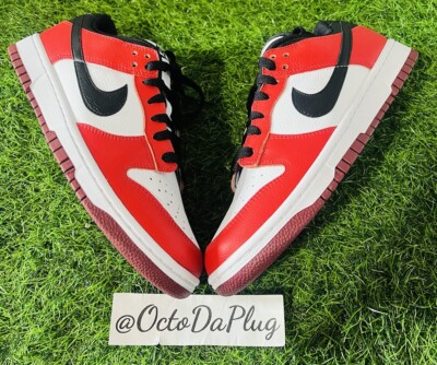 Nike Dunk Low Red Black Nike By You Mens Multi Sizes