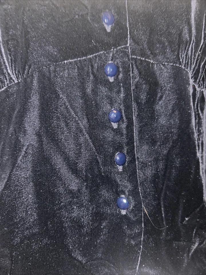 Traje Pantalón Talbots Petite’s Negro Terciopelo Mezcla Seda Terciopelo 14W Elegante Vacaciones Foto 4 de 4