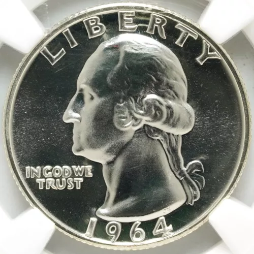 1964 (P) Silver Washington Quarter NGC PF-67
