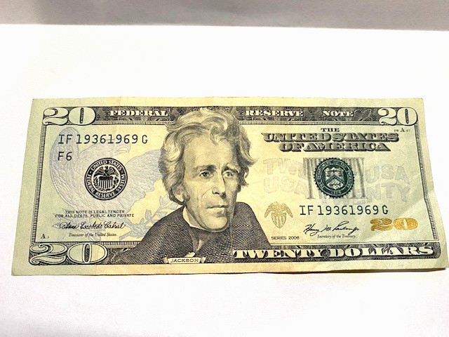 Twenty Dollar Tombstone Note 1936/1969 Fancy