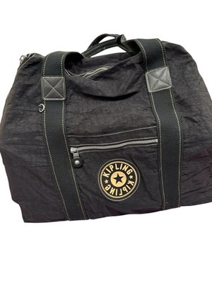 Large Vintage Kipling Duffle Bag - Black
