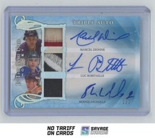 2019-20 Leaf ITG Used Triple Auto Patches Silver Nicholls/Robitaille... 1/2