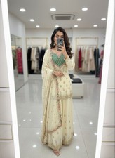 Salwar Kameez Indian Pakistani Wedding Party Wear Dress Bollywood Sharara Suit