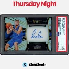 2018 PANINI SELECT #RS-LDC LUKA DONCIC ROOKIE SIGNATURES RC AUTO /199 PSA 9