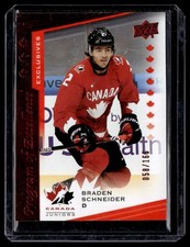 2021-22 Upper Deck Fall Expo Team Canada Juniors Midnight Braden Schneider