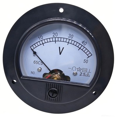 New DC 50V Analog Panel Measuring Gauge Class 2.5 Voltage Meter Voltmeter