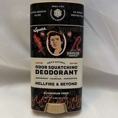 Dr. Squatch Deodorant Stranger Things Limited Ed.  2.65oz Hellfire & Beyond