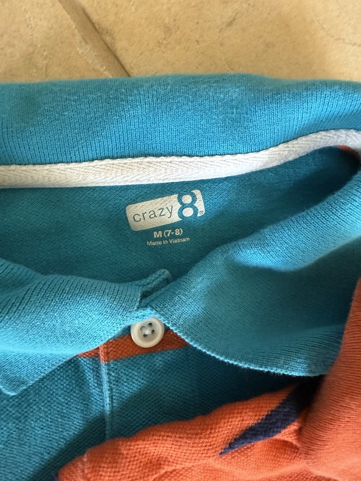 Crazy 8 Boy’s Polo Shirts - Size 8 - Multicolor - Lot of 4 - Cotton - Image 2 of 3