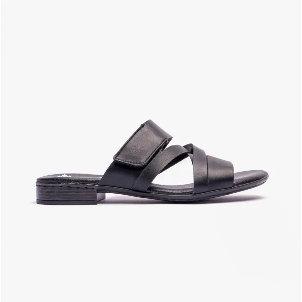 Rieker 60255 Womens Leather Touch Fasten Comfort Casual Sandals