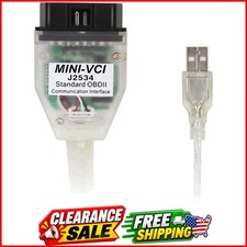Mini Vci J2534 Obd2 Diagnosticcable For Toyota Lexus Scion Tis Techstream ...