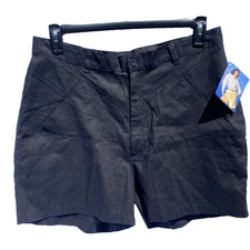 Gitano Shorts 34 / 20W Black NWT 1988 Vintage 1980s High Waist Classic Fit