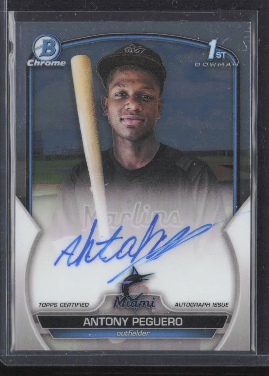 2023 Bowman Chrome Antony Peguero #CPA-AP Auto 1st Free Shipping