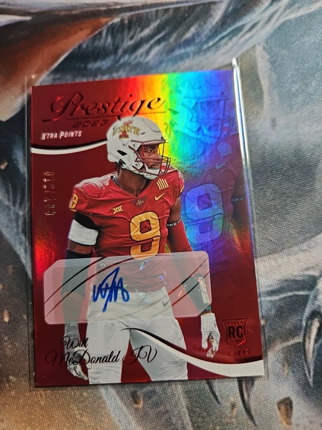 2023 Panini Prestige - Will McDonald IV #388 Xtra Points Premium Red 12/199