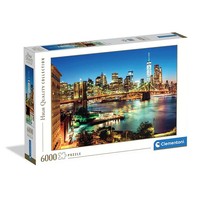 8005125365340 Puzzle 6000 HQ Brooklyn Bridge Lights Clementoni