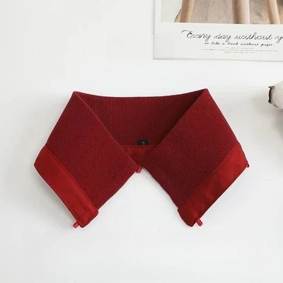 Col Rembourré Amovible En Tricot Pour Manteau Veste - Photo 1/4