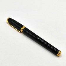 S.T. Dupont Ballpoint Pen with Engraving Black Gold
