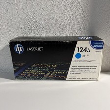 HP 124A Cyan LaserJet Toner Cartridge - Q6001A Genuine OEM Sealed