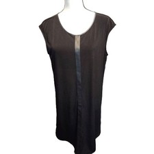 Calvin Klein Women’s Black Dress Sz 12 Knee-Length Sleeveless Sheath LBD Classic