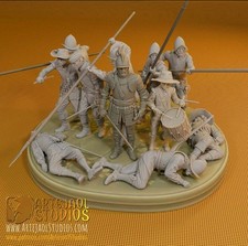1:16 unpainted Spanish Battle At Rocroi 30 Years War Soldiers Diorama Figures