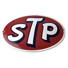 Vintage STP Porcelain Sign - Gas Pump Automotive Sign
