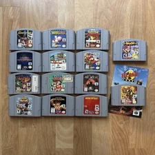 14x Lot of Nintendo 64 Games N64 Tested Authentic Smash Mario Golf Hexen More 