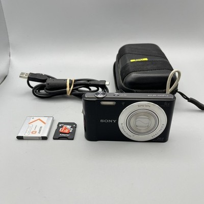 Sony Cyber-shot DSC-W810 20.1MP Digital Camera Black - Full Kit