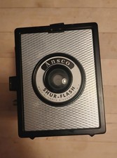 Vintage 1950s Ansco Shur Flash Box Camera Binghamton New York UNTESTED