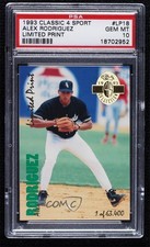 1993 Classic Four Sport Collection Limited Prints Alex Rodriguez PSA 10 04b0