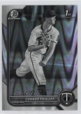 2022 Bowman Draft Chrome Black & White RayWave Refractor Connor Prielipp 1u6