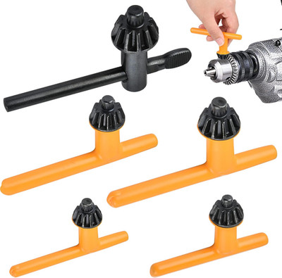 5 Sizes Drill Chuck Key Wrench, High Hardness Carbon Steel Replacement Drill Pre