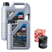 MotoröL Set 4600 5W-30 Liqui Moly 6 Liter + ÖLfilter FüR Mitsubishi Nissan Opel